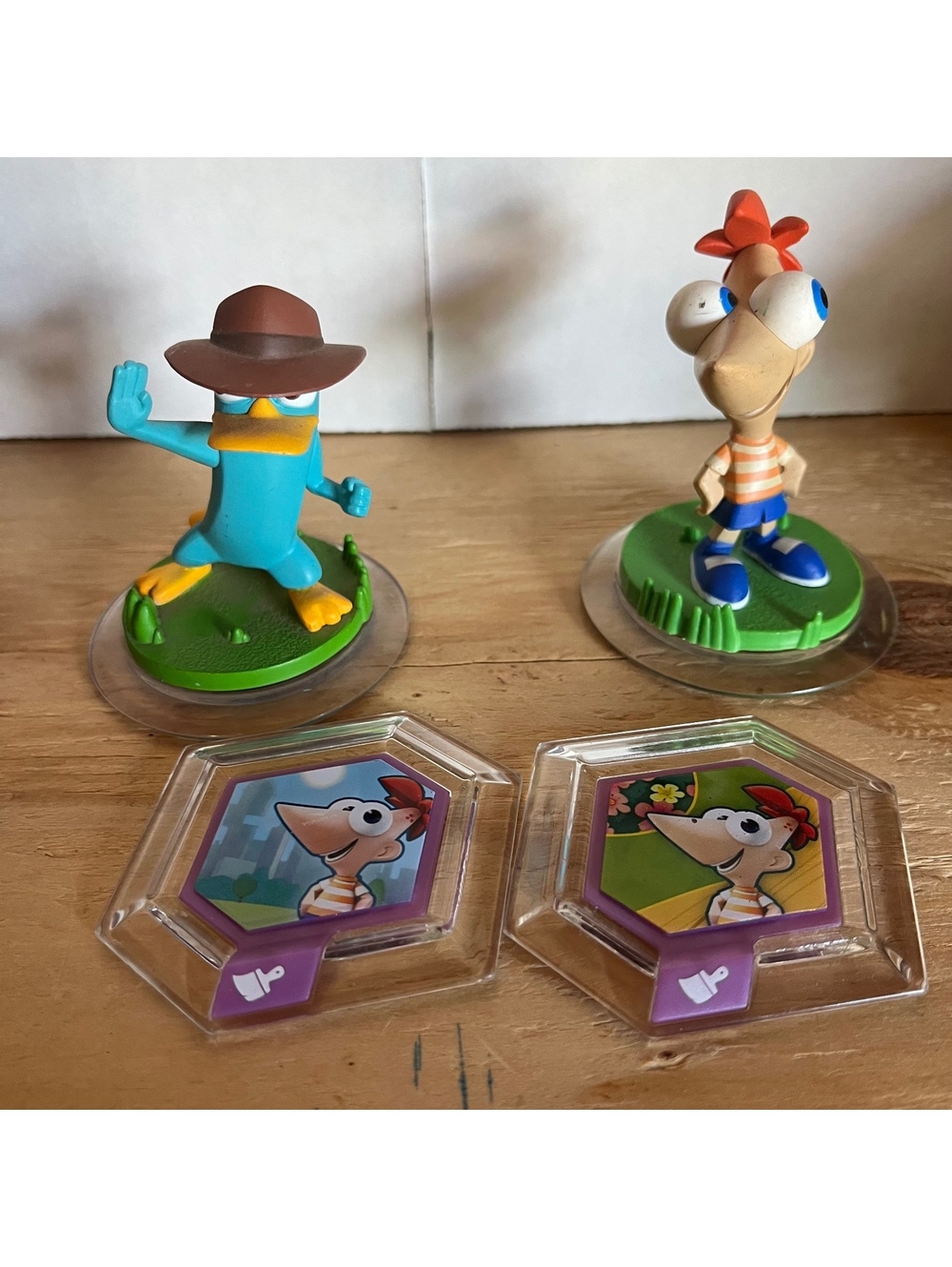 Disney Infinity 1.0: Phineas & Ferb Toy Box Pack lot Powet Discs Agent P
